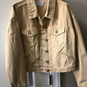 Old Navy Cropped Pop-Color Denim Jacket size L